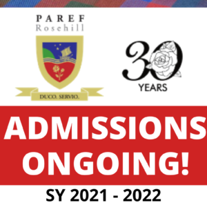 Admissions Ongoing for SY 2021-2022